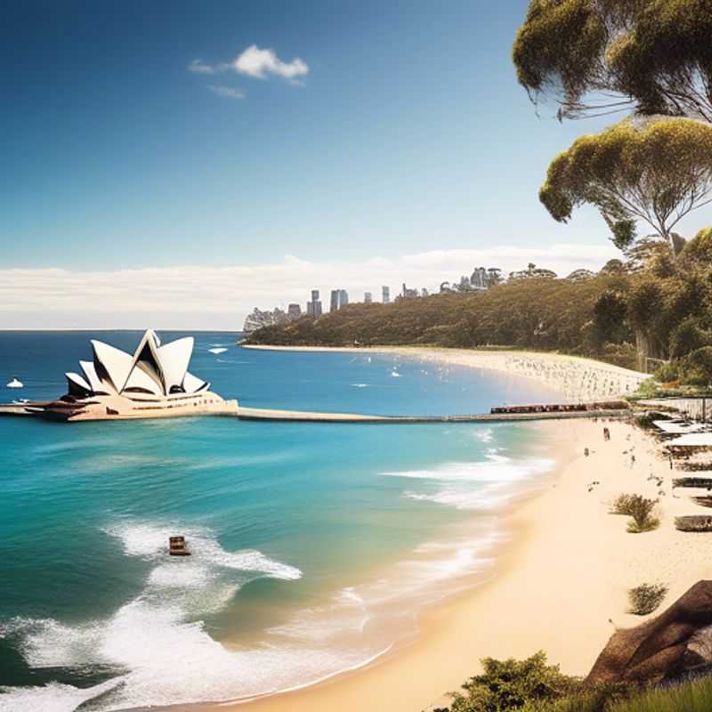 Sydney, Australie : Vue panoramique illustrant le coût de la vie, avec l'Opéra et le Harbour Bridge en arrière-plan.