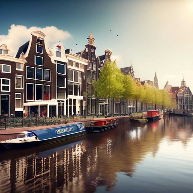 Amsterdam en hiver: Canaux gelés, maisons pittoresques.