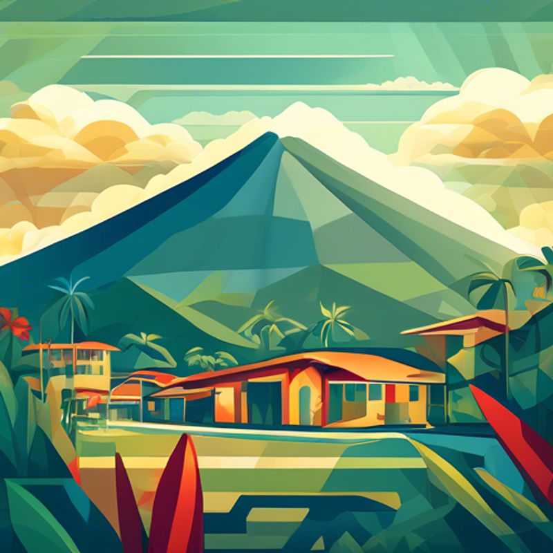 La Fortuna, Costa Rica : Un paysage luxuriant et volcanique.
