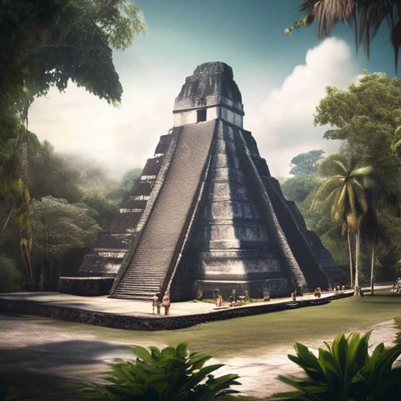Les ruines mayas de Tikal au Guatemala, un site archéologique impressionnant.