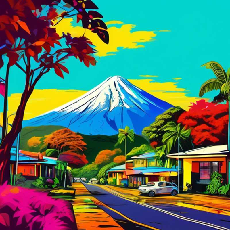 La Fortuna, Costa Rica : Un paysage luxuriant et volcanique.