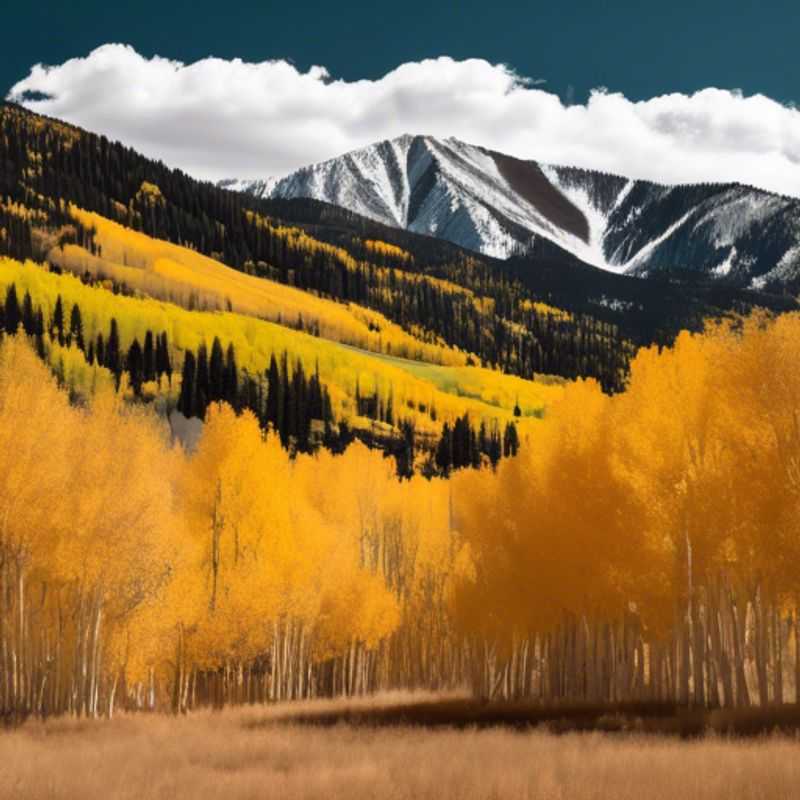 Aspen, Colorado, un paysage hivernal époustouflant.