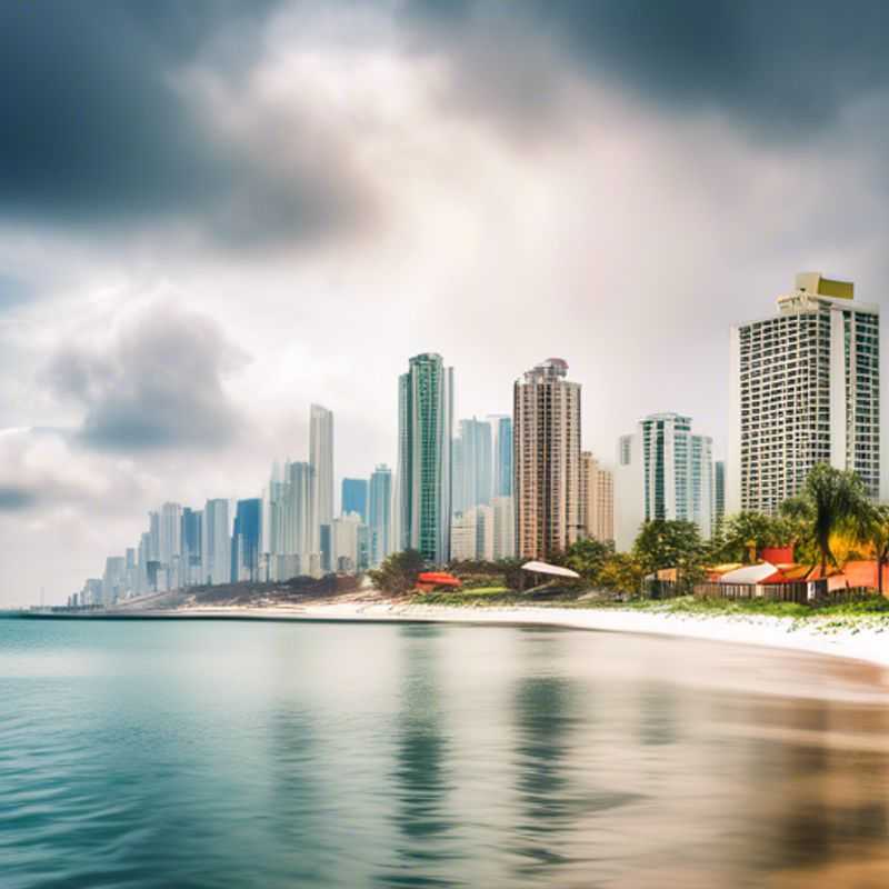 Panama City, Panama : Vue panoramique de la ville, reflétant le coût de la vie potentiellement élevé ou abordable selon les choix.