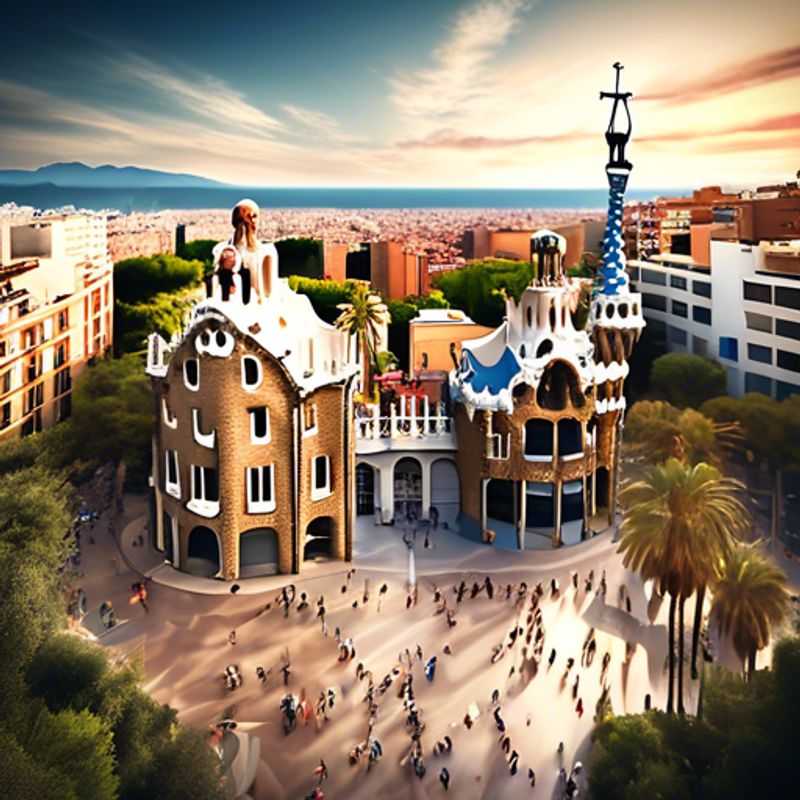 Barcelone, Espagne : une vue illustrant le coût de la vie touristique, reflétant l'architecture, les magasins, ou les restaurants.