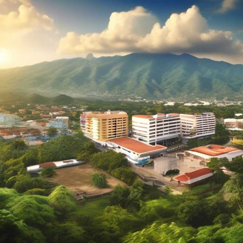 A street scene in San Pedro Sula, Honduras, showcasing the local architecture and atmosphere to help determine the cost of visiting.