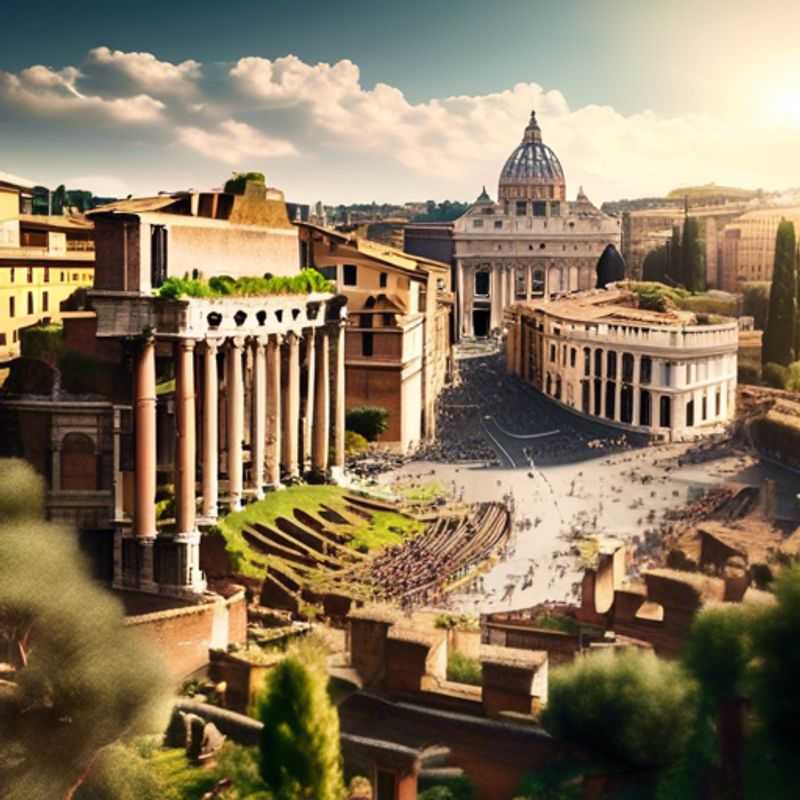 Rome, Italie: Une vue pittoresque illustrant le coût de la vie à Rome.