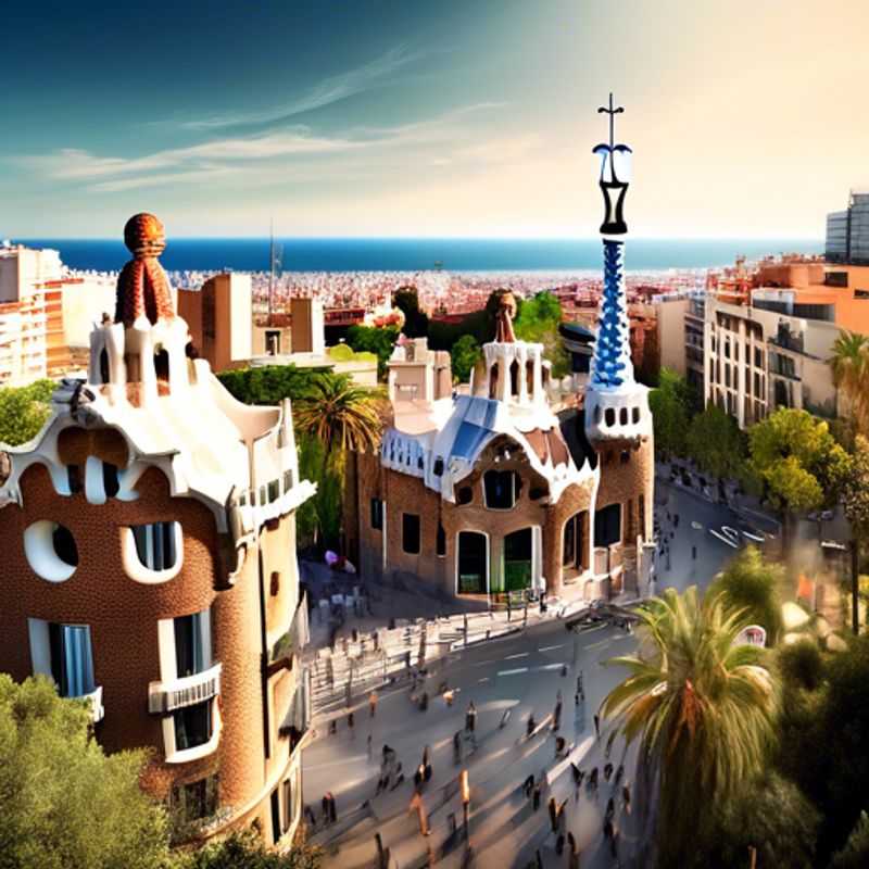 Barcelone, Espagne : Une vue pittoresque illustrant le coût de la vie touristique. (Barcelona, Spain: A picturesque view illustrating the cost of tourist life.)
