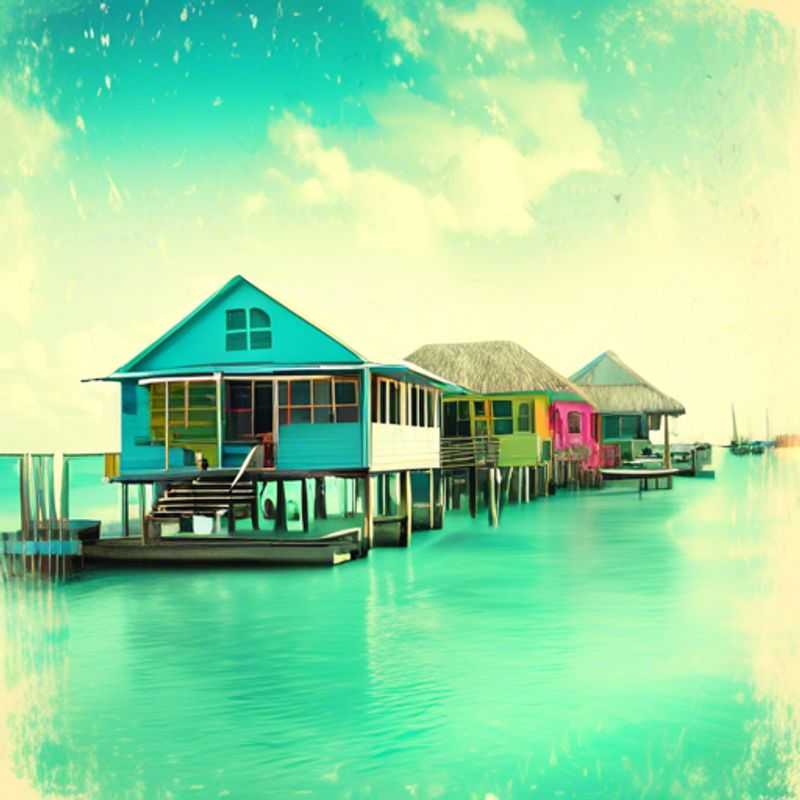 Caye Caulker, Belize: Une vue paradisiaque illustrant le coût de la vie sur cette île. (Caye Caulker, Belize: A paradise view illustrating the cost of living on this island.)