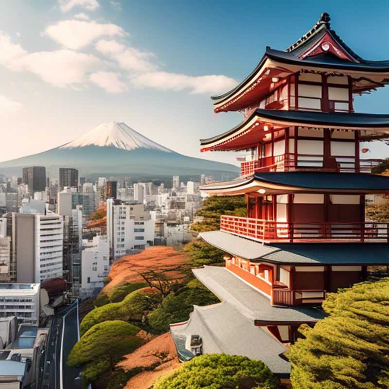 Tokyo, Japon : Vue urbaine illustrant le coût de la vie, entre gratte-ciel modernes et quartiers traditionnels.