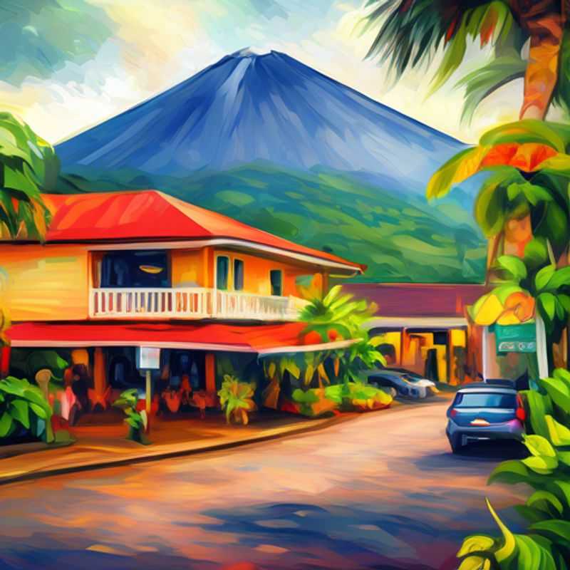 La Fortuna, Costa Rica : Un paysage luxuriant et volcanique.