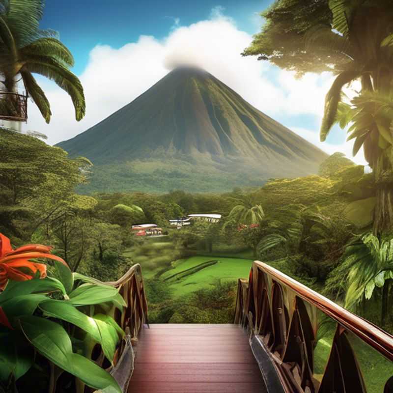 La Fortuna, Costa Rica : un paysage luxuriant et volcanique.