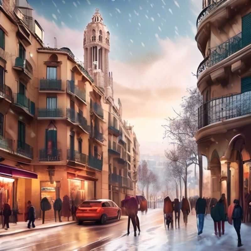 Barcelone, Espagne : Une vue pittoresque illustrant le coût de la vie touristique. (Barcelona, Spain: A picturesque view illustrating the cost of tourist life.)