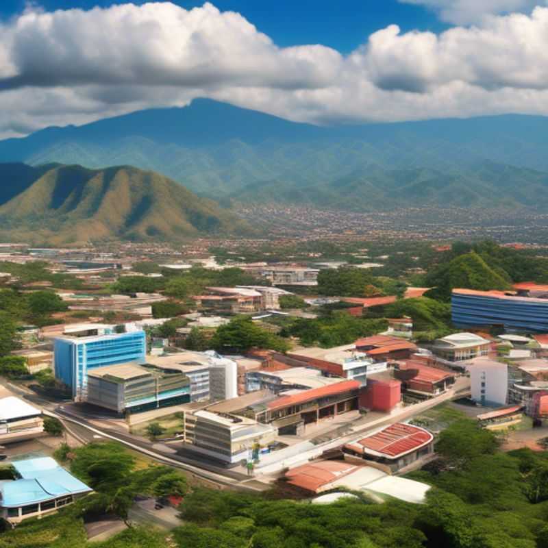 San Pedro Sula, Honduras : Vue urbaine, illustrant le coût de la vie.