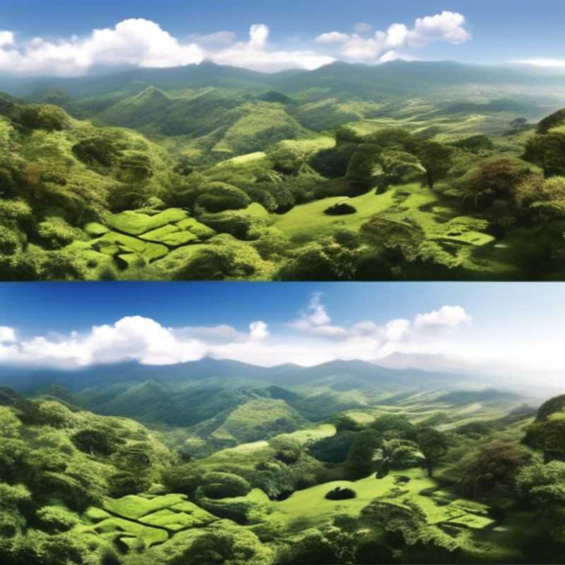 Paysage époustouflant de Monteverde, Costa Rica :