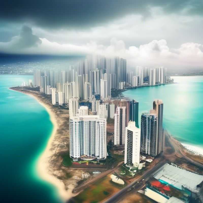 Panama City, Panama : Vue panoramique de la ville, illustrant son architecture moderne et coloniale.