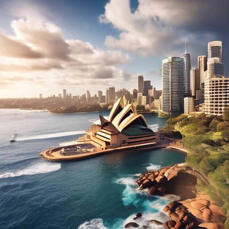 Here are a few options for alt text in French for an image of Sydney, Australia in an article about the cost of visiting: