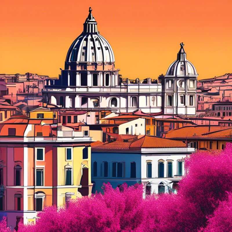 Rome, Italie: Une vue pittoresque illustrant le coût de la vie à Rome.