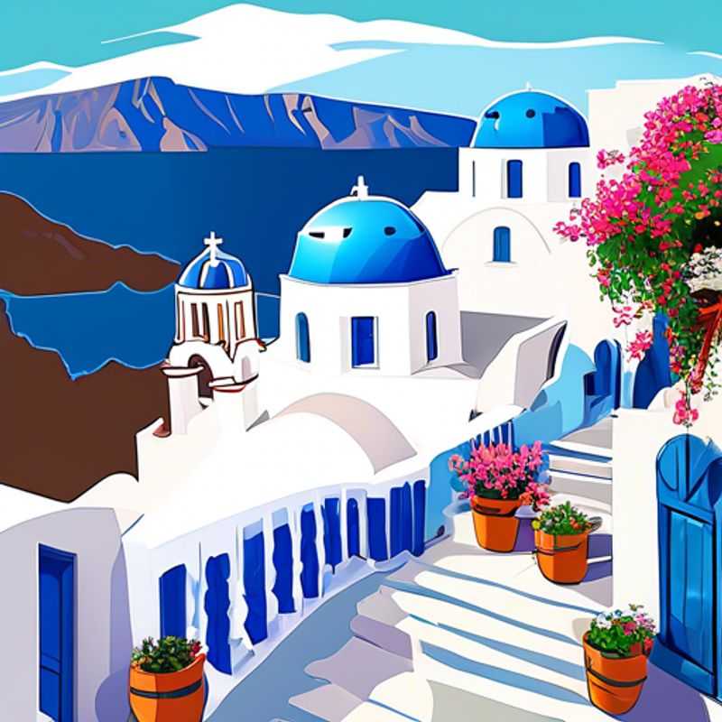 Santorin, Grèce: Une vue époustouflante des maisons blanchies à la chaux et de la caldera, illustrant le coût potentiellement élevé d'un séjour sur cette île idyllique.