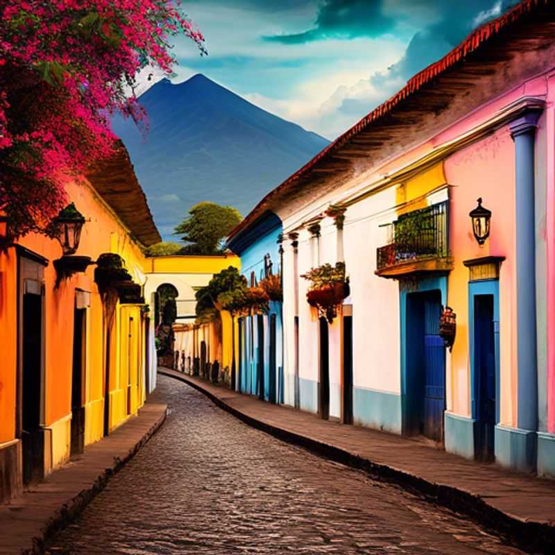 Antigua Guatemala : Couleurs vibrantes et architecture coloniale.