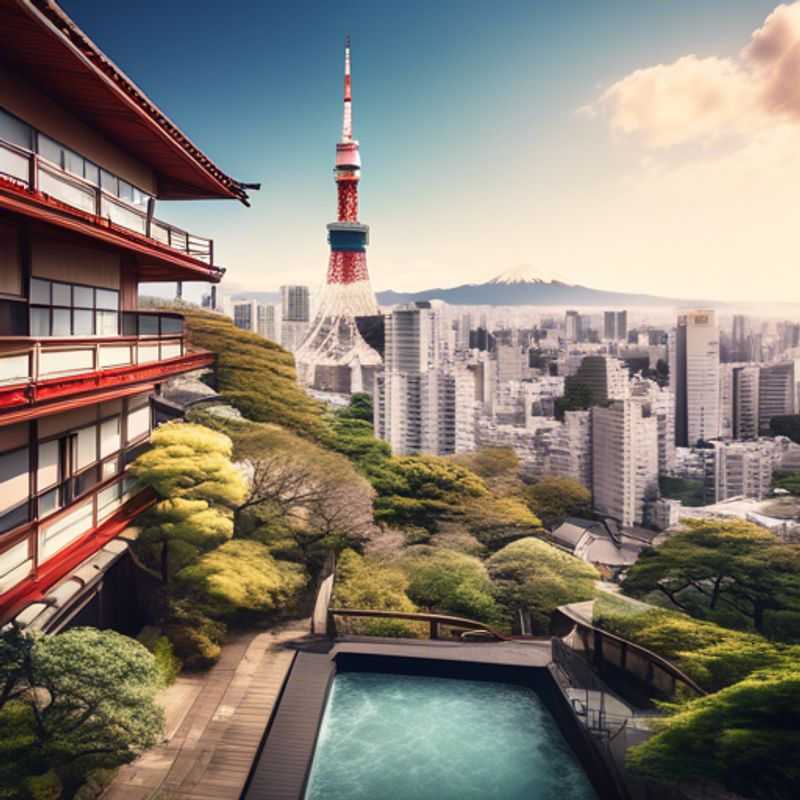 Tokyo, Japon : Vue urbaine illustrant le coût de la vie, entre gratte-ciel modernes et quartiers traditionnels.