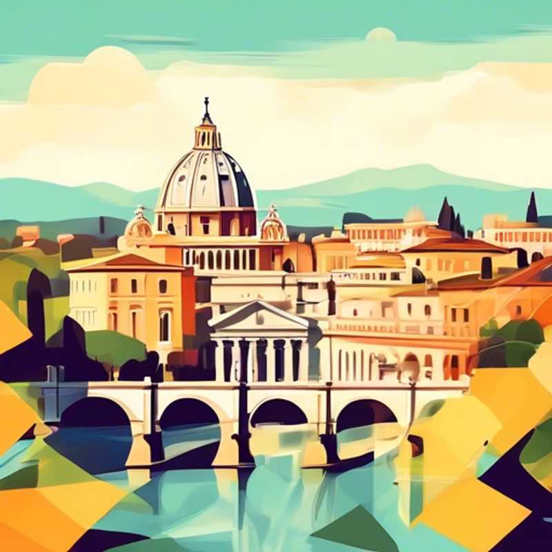 Roma, Itália: Uma vista deslumbrante que te faz questionar se o custo da viagem vale a pena. (Rome, Italy: A stunning view that makes you question if the cost of the trip is worth it.)