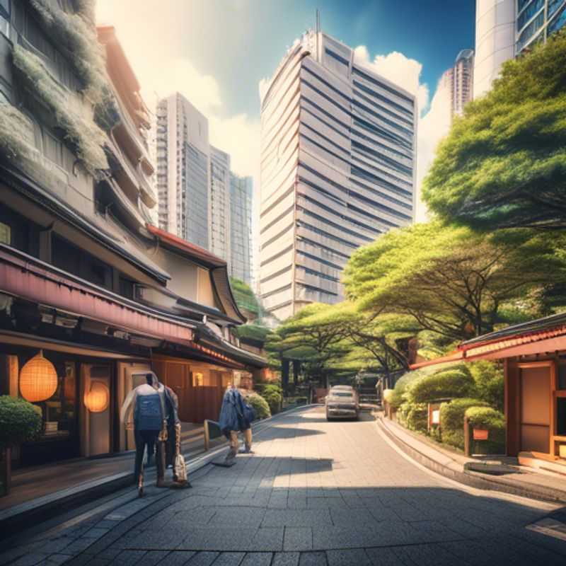 Tokyo, Japon : Vue urbaine illustrant le coût de la vie, entre gratte-ciel modernes et quartiers traditionnels.