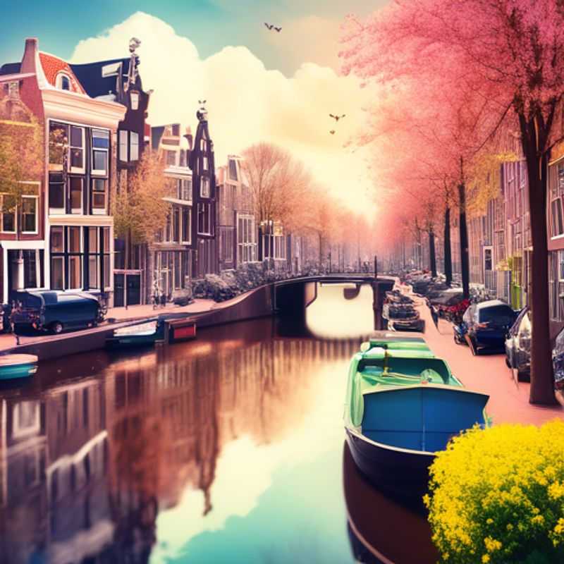Amsterdam en hiver: Canaux gelés, maisons pittoresques.