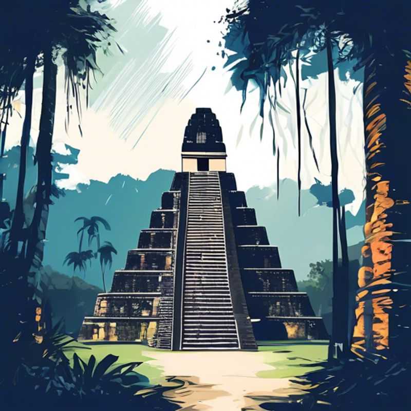 Les majestueuses ruines mayas de Tikal, Guatemala.