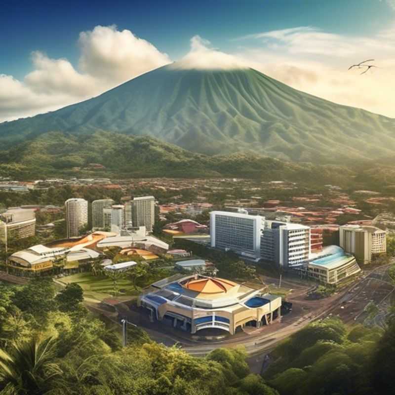 São José, Costa Rica: Uma imagem que ilustra o custo de vida na cidade, mostrando um aspecto representativo da cidade (ex: mercado, restaurante, transporte público, etc.).