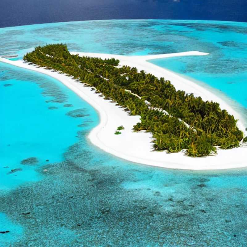 Crystal-clear turquoise waters and pristine white sand beaches of the Maldives, showcasing the idyllic beauty you can wake up to when choosing the perfect hotel.