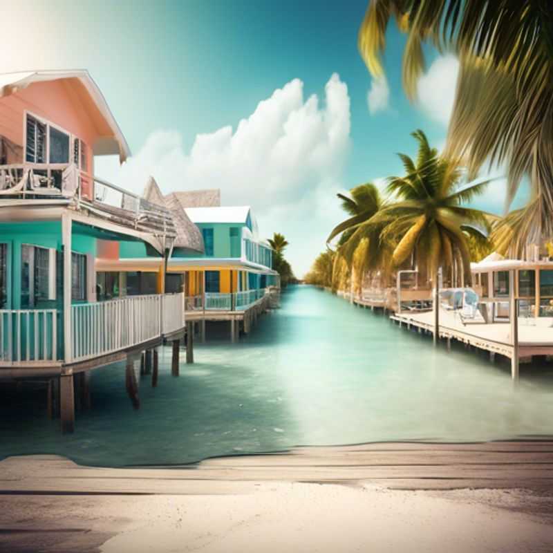 Caye Caulker, Belize: Une vue paradisiaque illustrant le coût de la vie sur cette île. (Caye Caulker, Belize: A paradise view illustrating the cost of living on this island.)