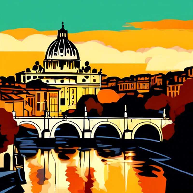 Here are a few options for alt text in Portuguese for an image of Rome, Italy in an article about whether Rome is expensive to visit, each with a slightly different focus: