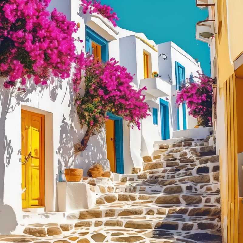 A picturesque view of the iconic Portara