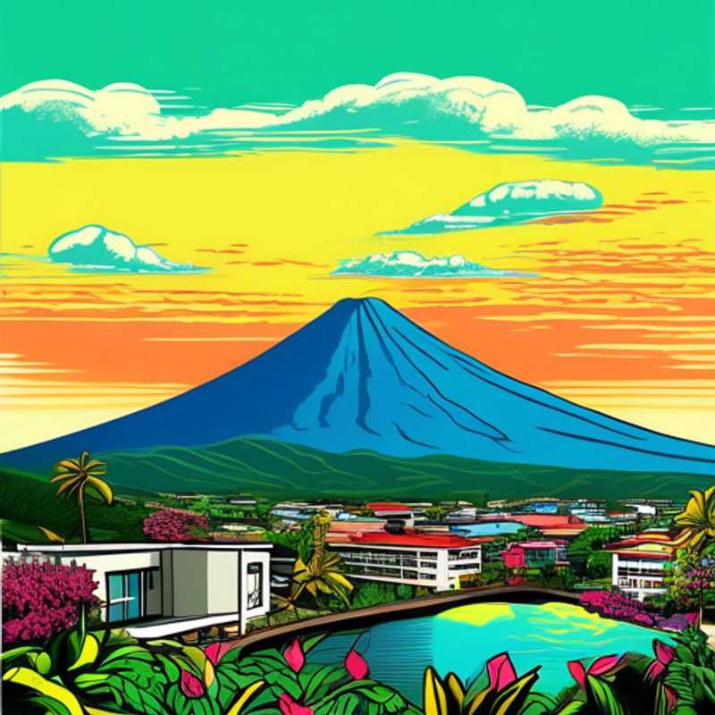 La Fortuna, Costa Rica : Un paysage luxuriant et volcanique.