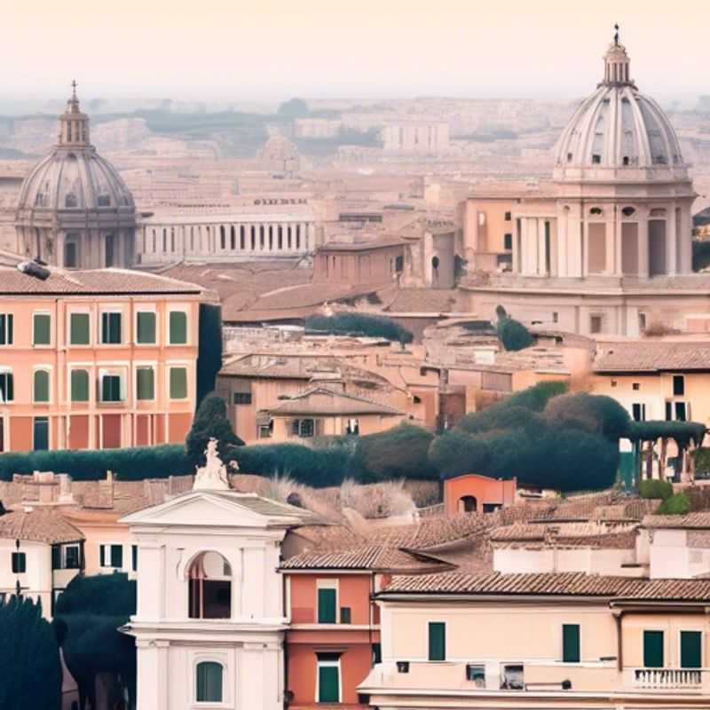 Here are a few options for alt text in Portuguese for an image of Rome, Italy in an article about whether Rome is expensive to visit, each with a slightly different emphasis:
