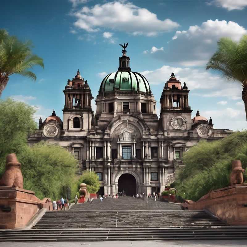 Historic center of Mexico City, Mexico, showcasing vibrant colonial architecture and lively street life, ideal for first-time visitors seeking cultural immersion.