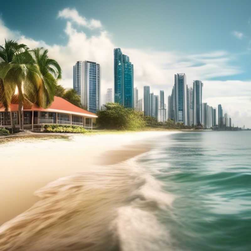 Panama City, Panama: Vue panoramique de la ville, illustrant son architecture moderne et tropicale.