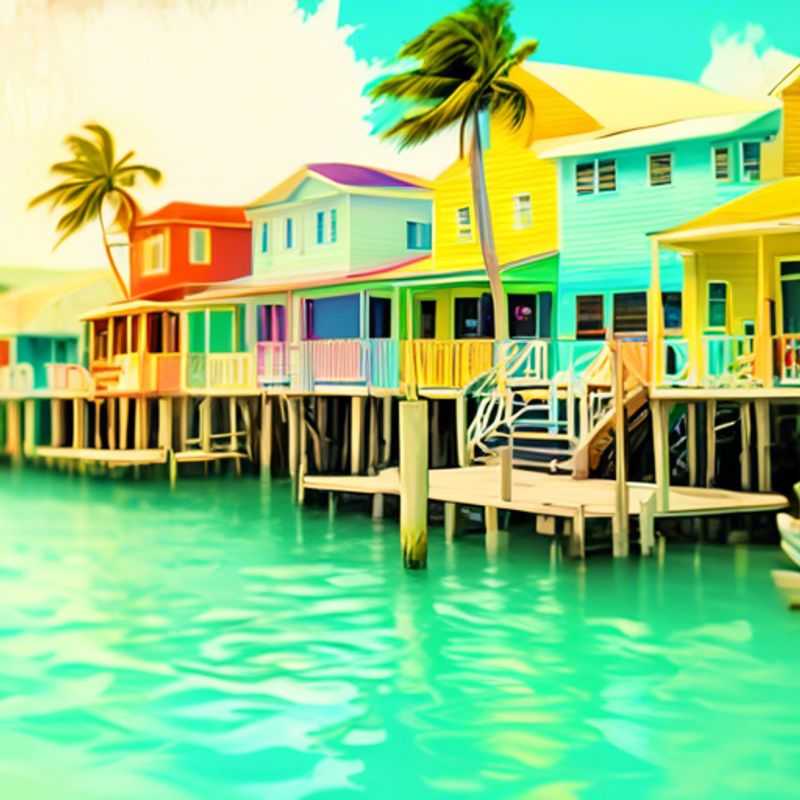 Caye Caulker, Belize: Une plage idyllique aux eaux turquoise.