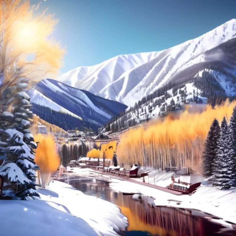 Aspen, Colorado, un paysage enneigé et majestueux.