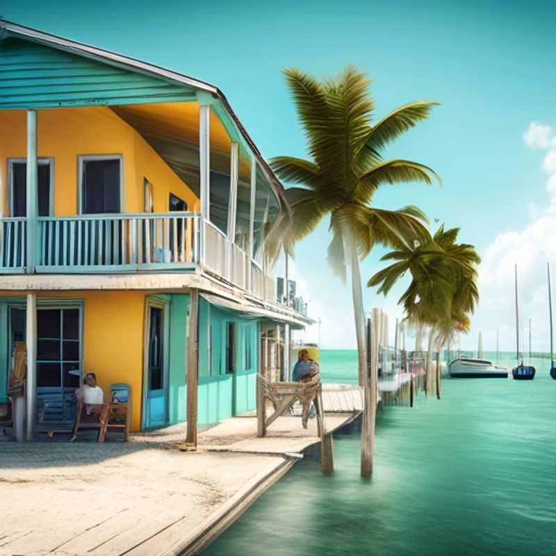 Caye Caulker, Belize : Une vue idyllique de plages de sable blanc et d'eaux turquoise.
