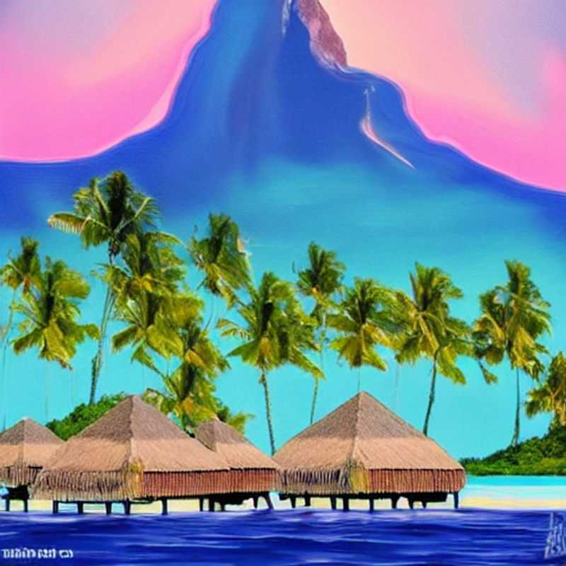 Capturing that quintessential Bora Bora moment: Picture-perfect turquoise lagoon, overwater bungalows, and a vibrant sunset, making for the ultimate social media envy. #BoraBora #FrenchPolynesia #TravelGoals