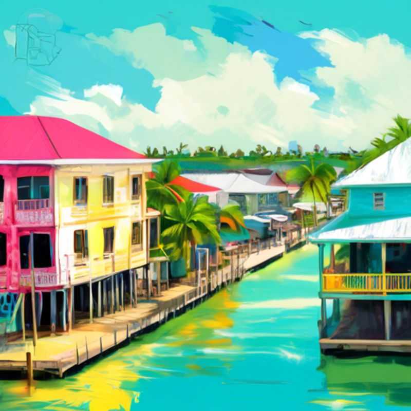 Belize City, Belize: Uma vista da cidade, ajudando a avaliar o custo de vida para turistas.