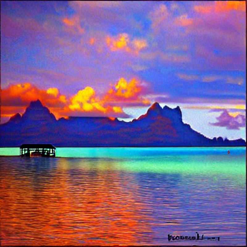 Bora Bora's iconic turquoise lagoon and overwater bungalows offer an unparalleled backdrop for captivating social media content, showcasing the epitome of French Polynesian paradise.