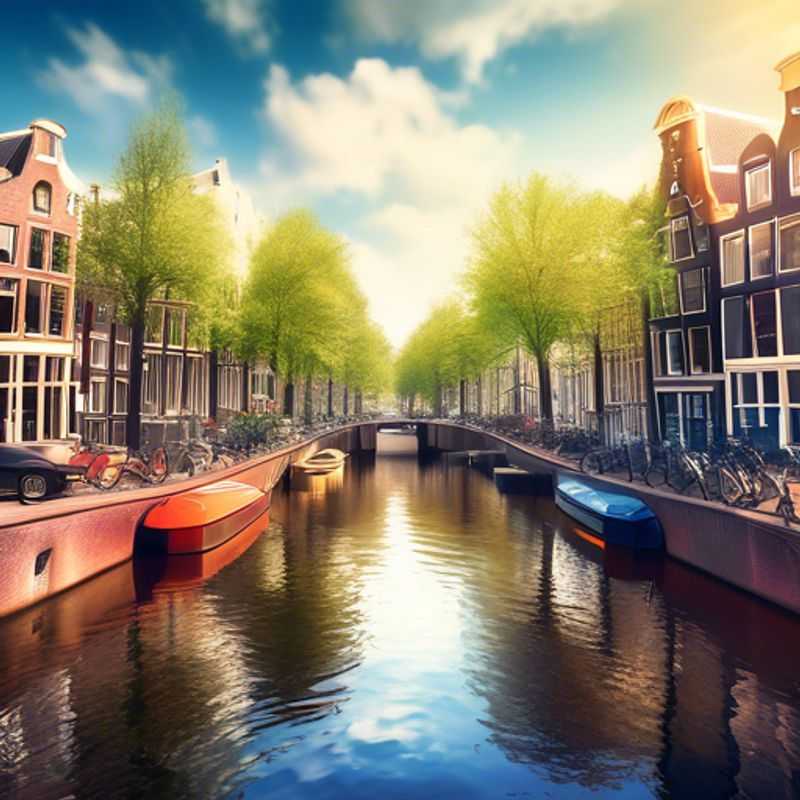 Amsterdam en hiver: Canaux gelés et maisons pittoresques.