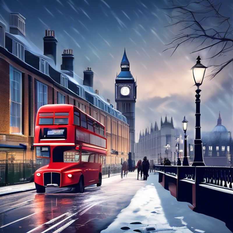 Londres enneigée: une vue pittoresque posant la question du coût d'un séjour dans la capitale britannique.