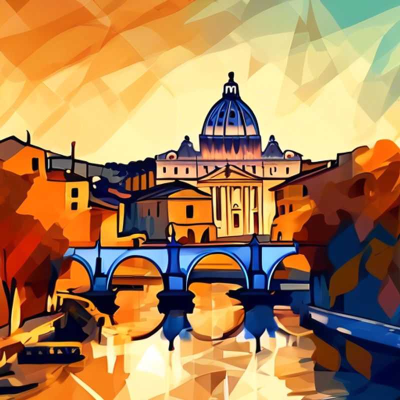 Here are a few options for alt text in Portuguese for an image of Rome, Italy in an article about whether Rome is expensive to visit, each with a slightly different emphasis: