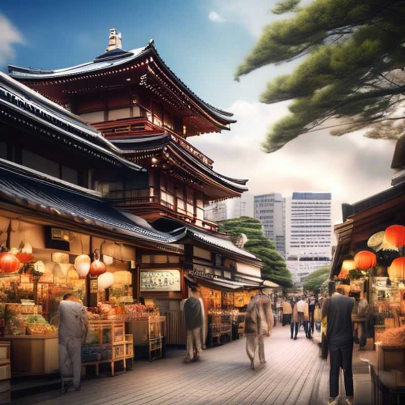 Tokyo, Japon : Vue urbaine illustrant le coût de la vie, entre gratte-ciel modernes et quartiers traditionnels.