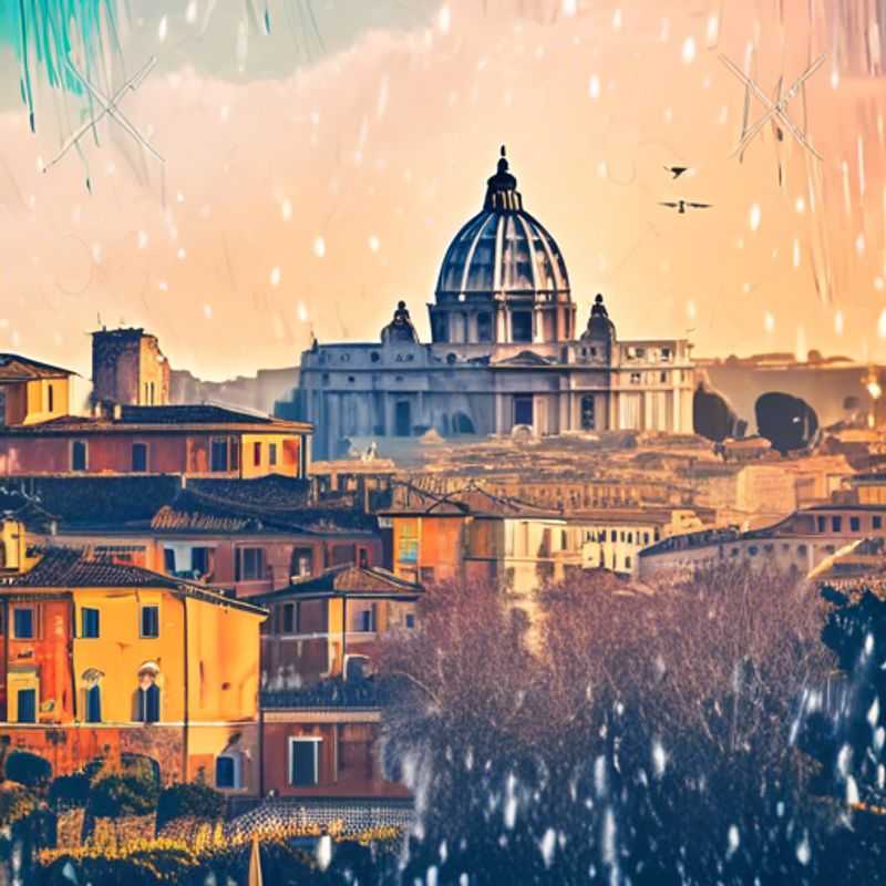 Rome, Italie: Une image illustrant le coût de la vie à Rome, peut-être des prix sur un menu, un monument emblématique ou une scène de rue animée.