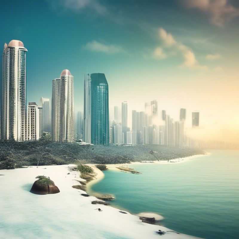 Panama City, Panama : Vue panoramique de la ville, illustrant son architecture moderne et son littoral.