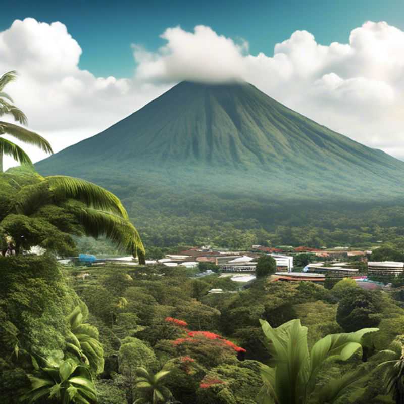 La Fortuna, Costa Rica : Un paysage luxuriant et volcanique.